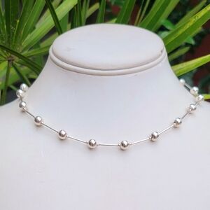Sterling Silver Bead Necklace